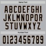 Men's Custom Gray Black-Old Gold Hockey Jersey - Image 4