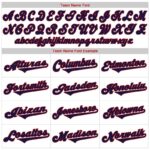 Men's Custom White Red-Navy Authentic Baseball Jersey - Image 4
