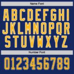 Men's Custom Royal Gold-White Hockey Jersey - Image 5