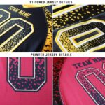 Men's Custom Black Panther Blue-Gray Mesh Drift Fashion Football Jersey - Image 4