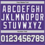 Men's Custom Purple White-Silver Gray Authentic Throwback Basketball Jersey - Image 5