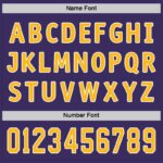 Men's Custom Purpled Gold-White Hockey Jersey - Image 5