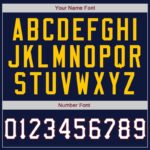 Men's Custom Navy White-Gold Authentic American Flag Fashion Baseball Jersey - Image 4