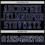 Men's Custom Navy Navy-Gray Authentic Baseball Jersey - Image 4