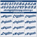 Men's Custom White Royal Authentic Baseball Jersey - Image 5