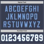 Men's Custom Navy White-Light Blue Mesh Authentic Football Jersey - Image 5