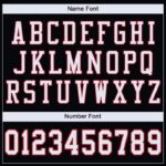 Men's Custom Black White-Red Mesh Authentic Football Jersey - Image 5