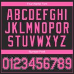 Men's Custom Black Pink-White Authentic Baseball Jersey - Image 5